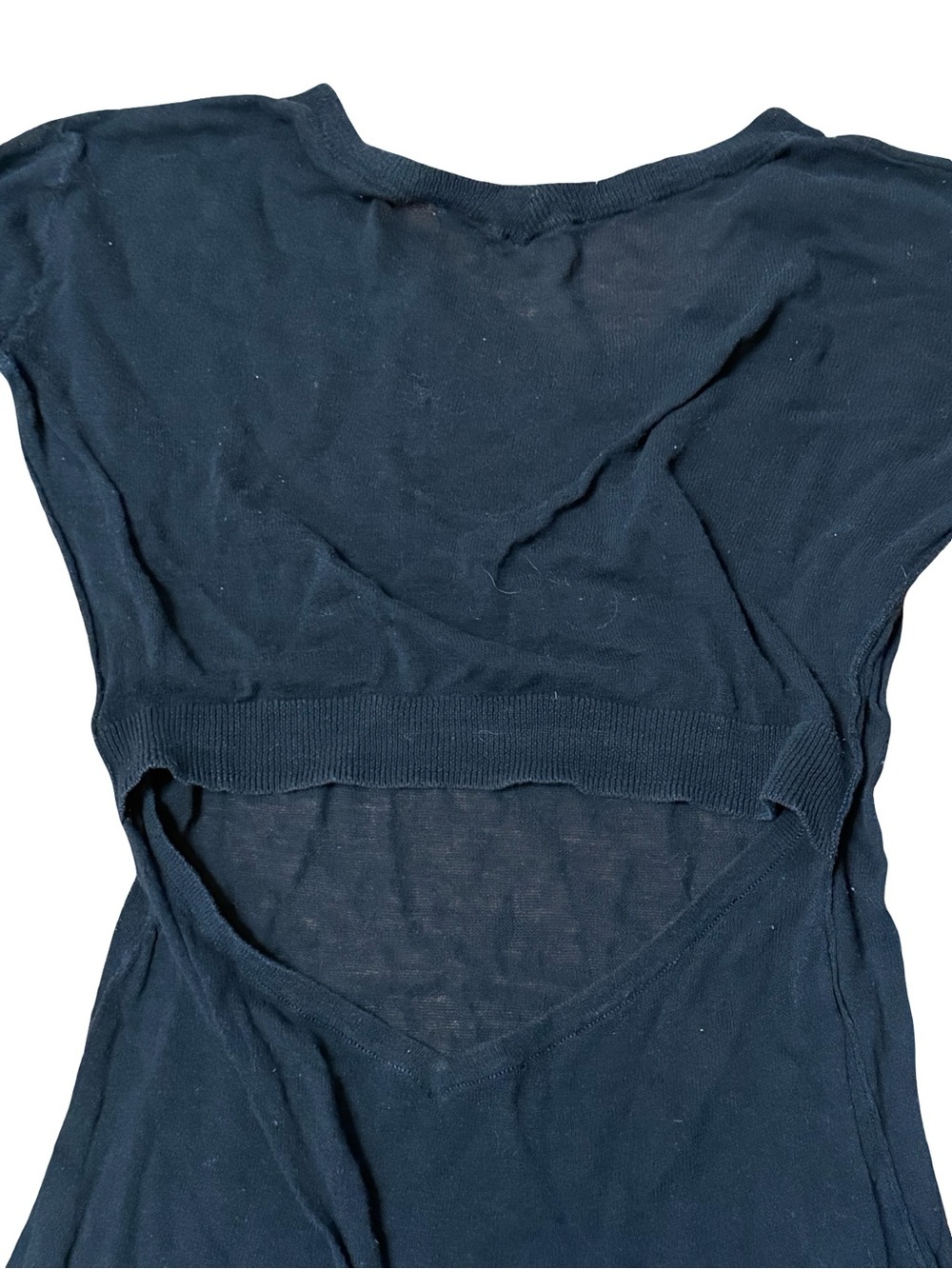 Tildon Black Long-Sleeve V-Neck Lightweight Knit Top - Picture 3 of 7